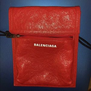 Balenciaga Leather Arena Explorer Strap Pouch